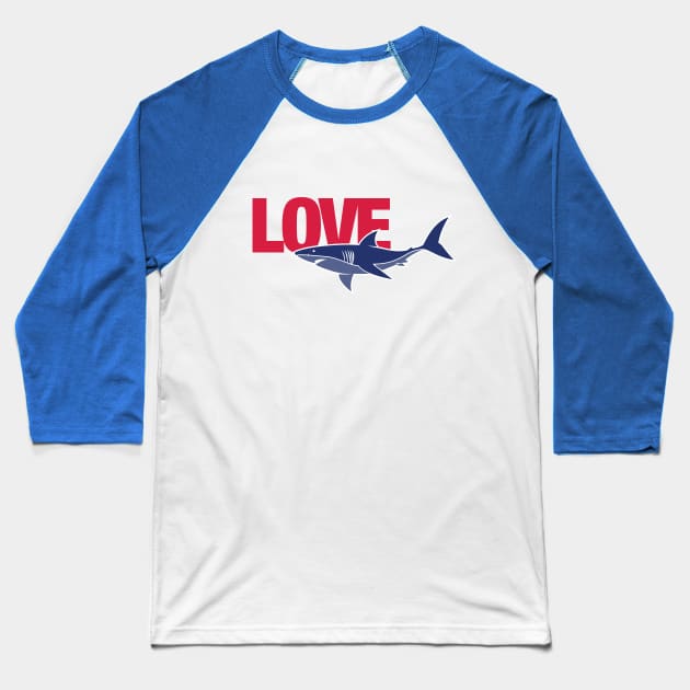 Oxymoron #1 (Shark) Baseball T-Shirt by RobArt